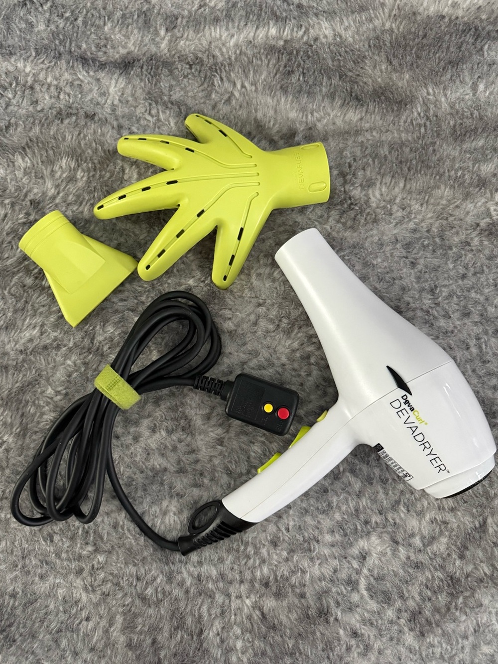 DevaCurl • DevaDryer w/ DevaFusser & Concentrator | Curly Hair Dryer & Diffuser